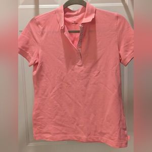 Liz Claiborne size sml pink short-sleeved polo shirt